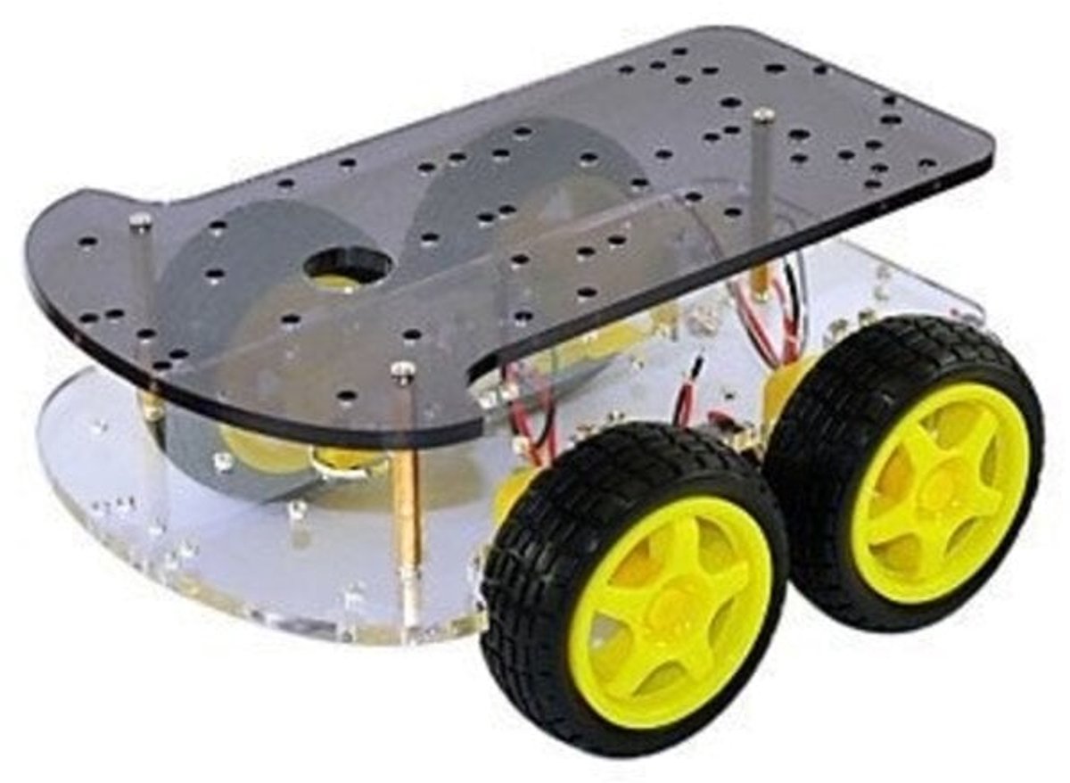 OTRONIC® Chassis met 4 wielen en 4 TT-motoren robot basis DIY