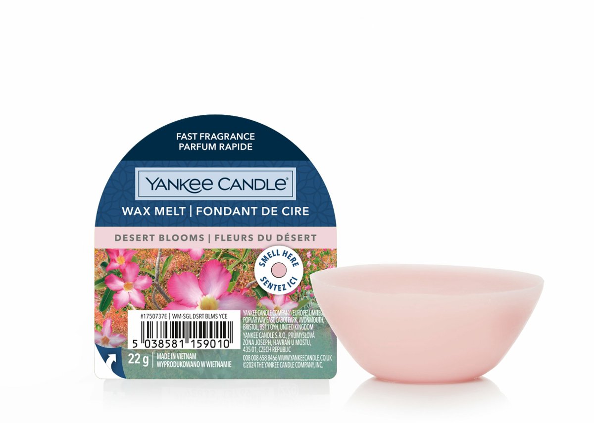Yankee Candle Desert Blooms waxmelt 2 stuks Roze