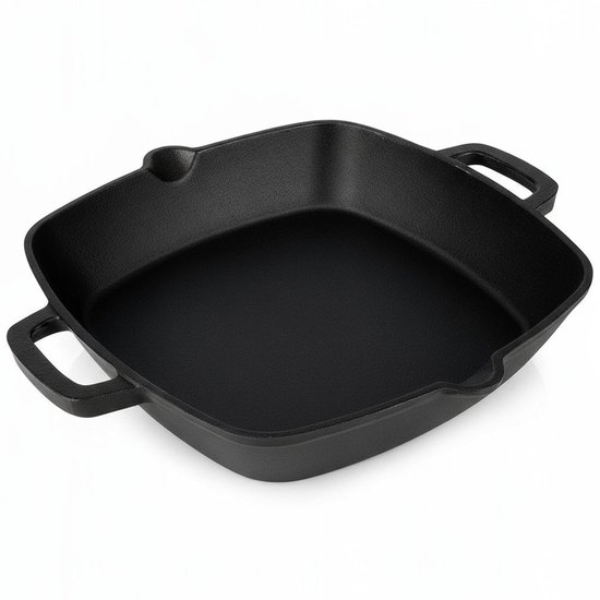 Foto: Blackwell ovenschaal cast iron zwart 25 x 25 cm 2 l perfect voor gratins gelijkmatige warmteverdeling