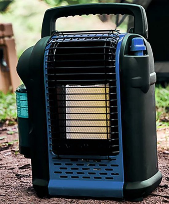 Propatech Gaskachel 2 kW - met 2 Bernzomatic TX916 flessen - ophangbaar & mobiel - draagbaar gasstraler - noodpakket van Propatech — afbeelding 3