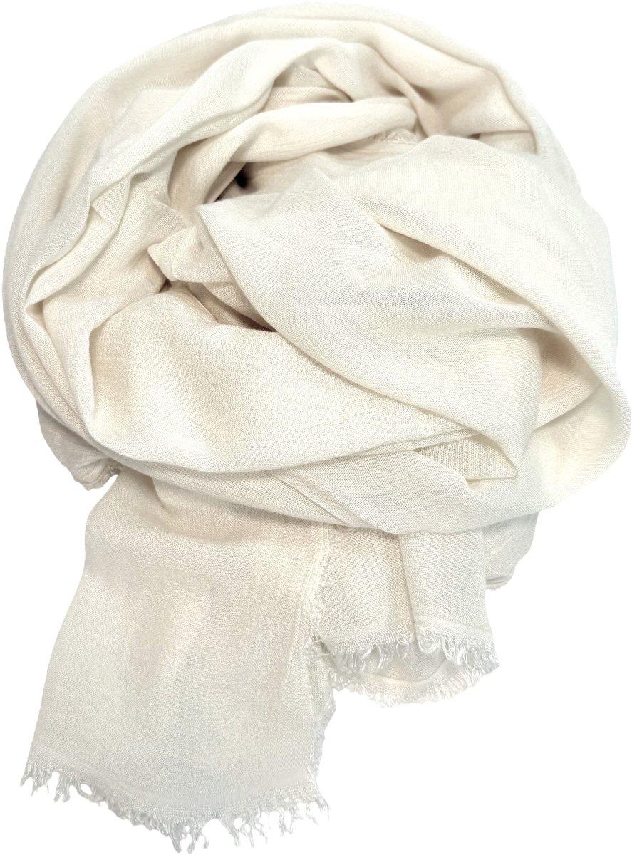 Elegante en warme sjaal van 100% bamboe met zachte glans - Hypoallergeen - Vochtregulerend - Antibacterieel - Made in Italy - Gilica