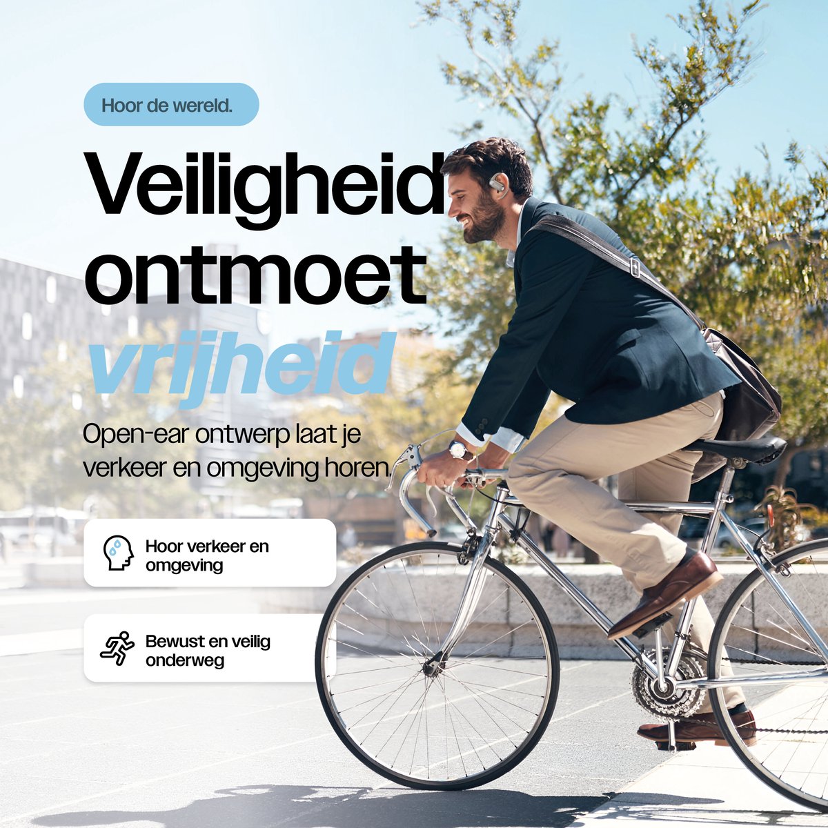 REBØNE AERO Draadloze Oordopjes met Bone Conduction - afbeelding 3