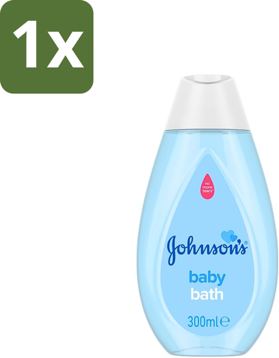 1 x Johnson's - Baby Bath - Puur & Zacht - 300 ml - Baby Bad - Baby Zeep - Babyhuid Verzorging - Zachte Babyzeep - Milde Babyzeep