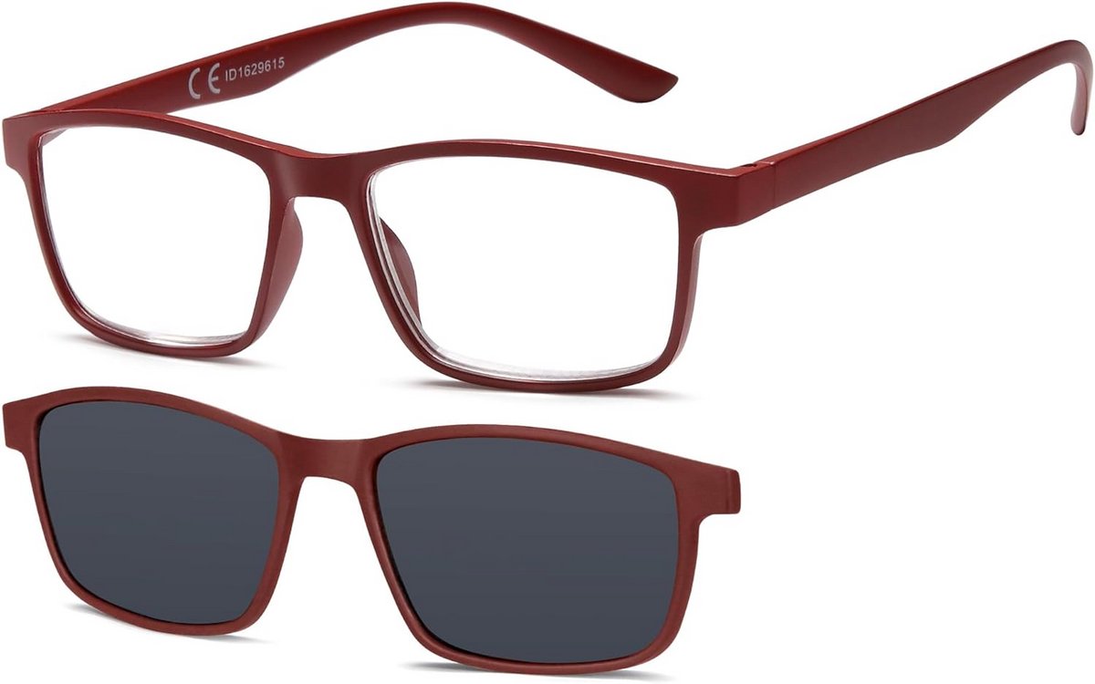 Polariserende Leesbril Clip-on Donkere Glazen - 100% UV Bescherming voor Heren en Dames