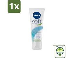 1 x Nivea - Soft Crème - Tube - Hydraterend - 75 ml - NIVEA Soft Crème - Hydraterende Crème - Dagcrème - Nachtcrème - Vitamine E