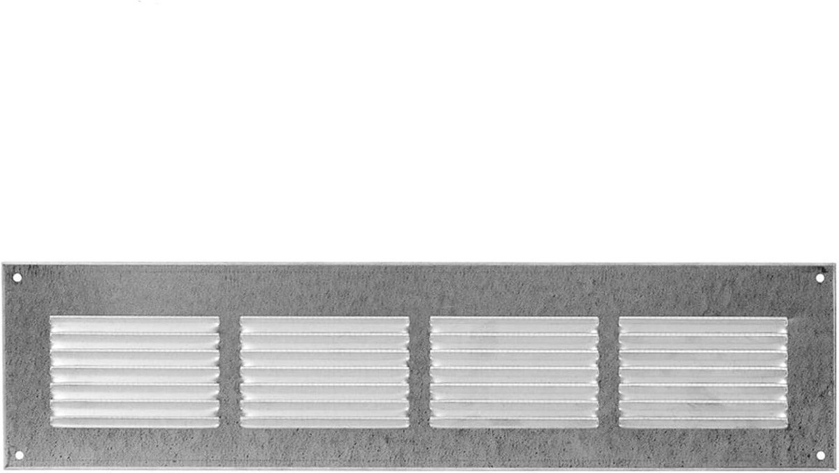Ventilatierooster Wandrooster Afvoerlucht Toevoer 400x200mm Verzinkt met Insectenbescherming