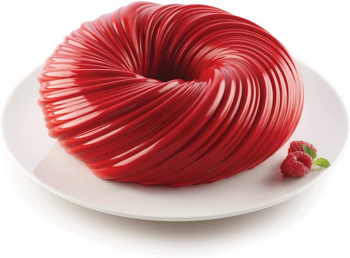 Ronde Siliconen Bakvorm - Flexibel en Hittebestendig voor Taart en Mousse - Ø210mm