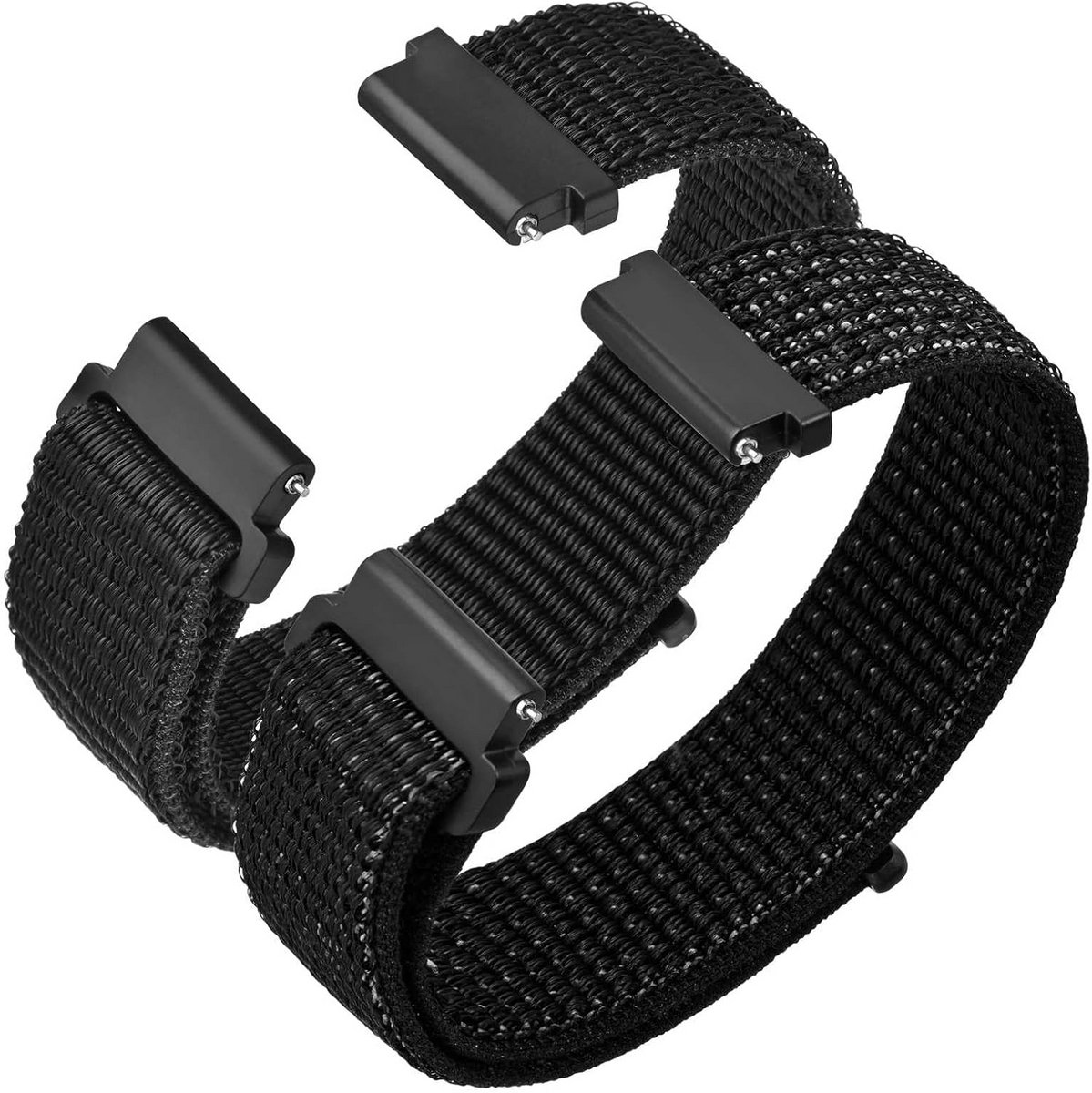 Nylon Horlogeband 2 Stuks - Universele Snelsluiting Verstelbaar voor Diverse Maten