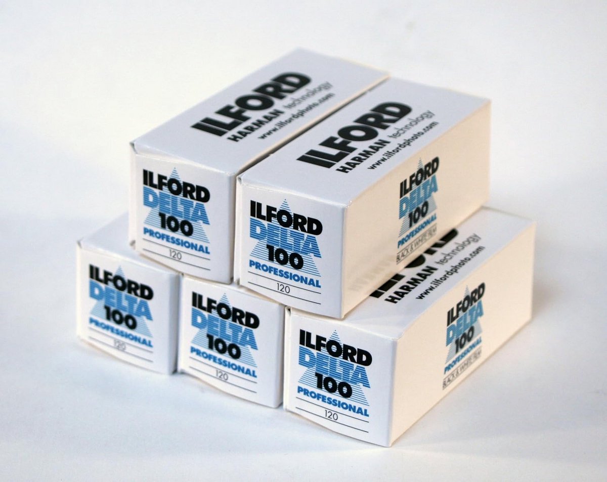 Zwart-wit rolfilm 120 medium formaat 100 ASA 5 stuks