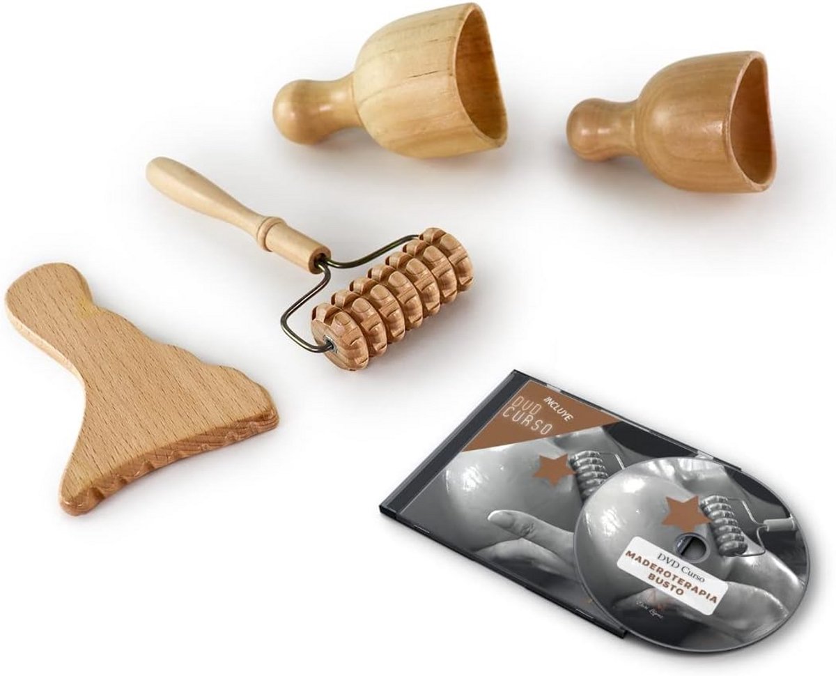 Set voor Borstverbetering met Massagehout