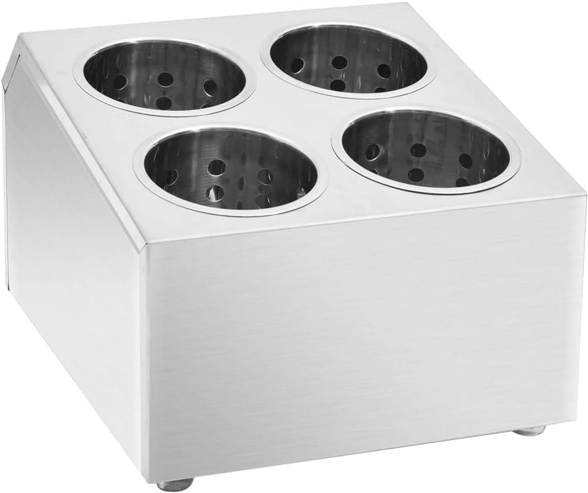 Bestekhouder RVS met 4 Vakken voor Keuken en Tafel