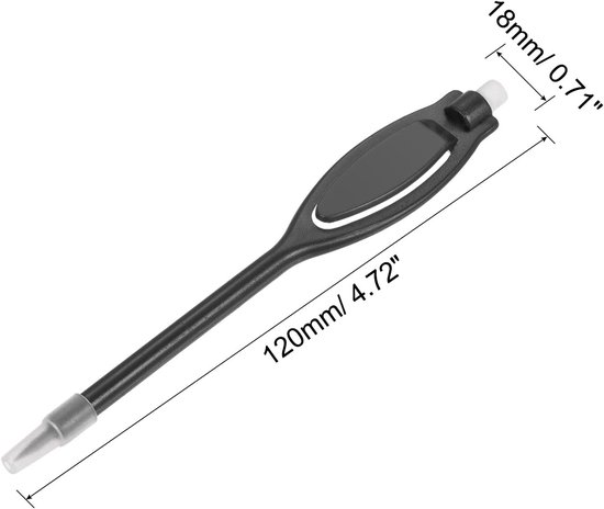 OIMG 30 stuks Golf scoren potloden - met gum - ovale clip plastic - 2H markeerstiften voor sportgames vergadering - Golf accessoires - zwart van oimg — afbeelding 4