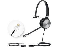 Professionele Bedrade Headset met Microfoon RJ9 voor VoIP Telefoon en Teams - Ruisonderdrukking