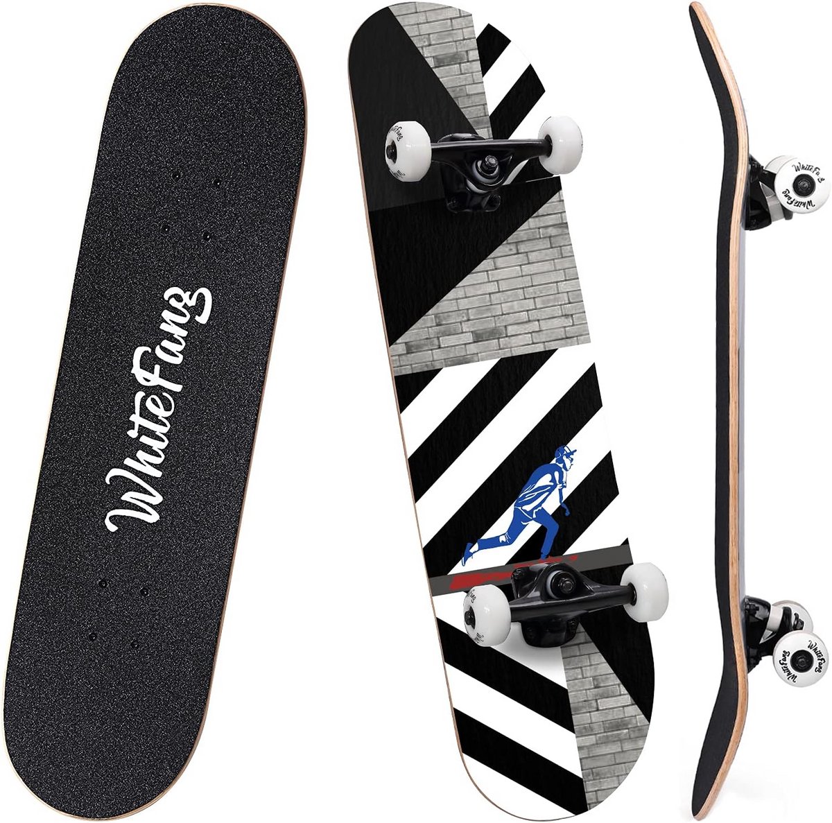 Complete Skateboard 31 Inch Dubbele Kick voor Kinderen en Beginners