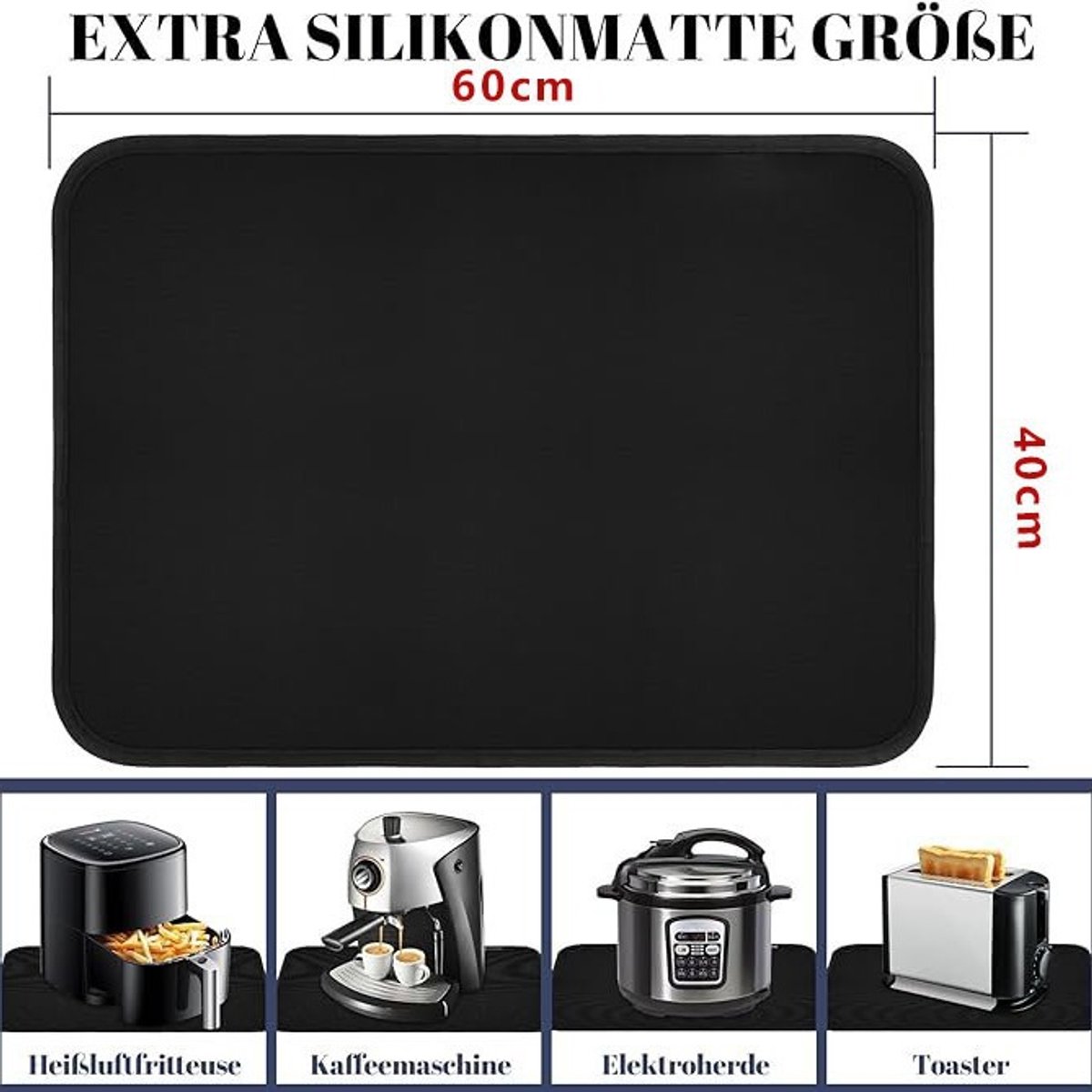 Verdikte, brandwerende kampeermat voor buiten, hittebestendige ovenmat.