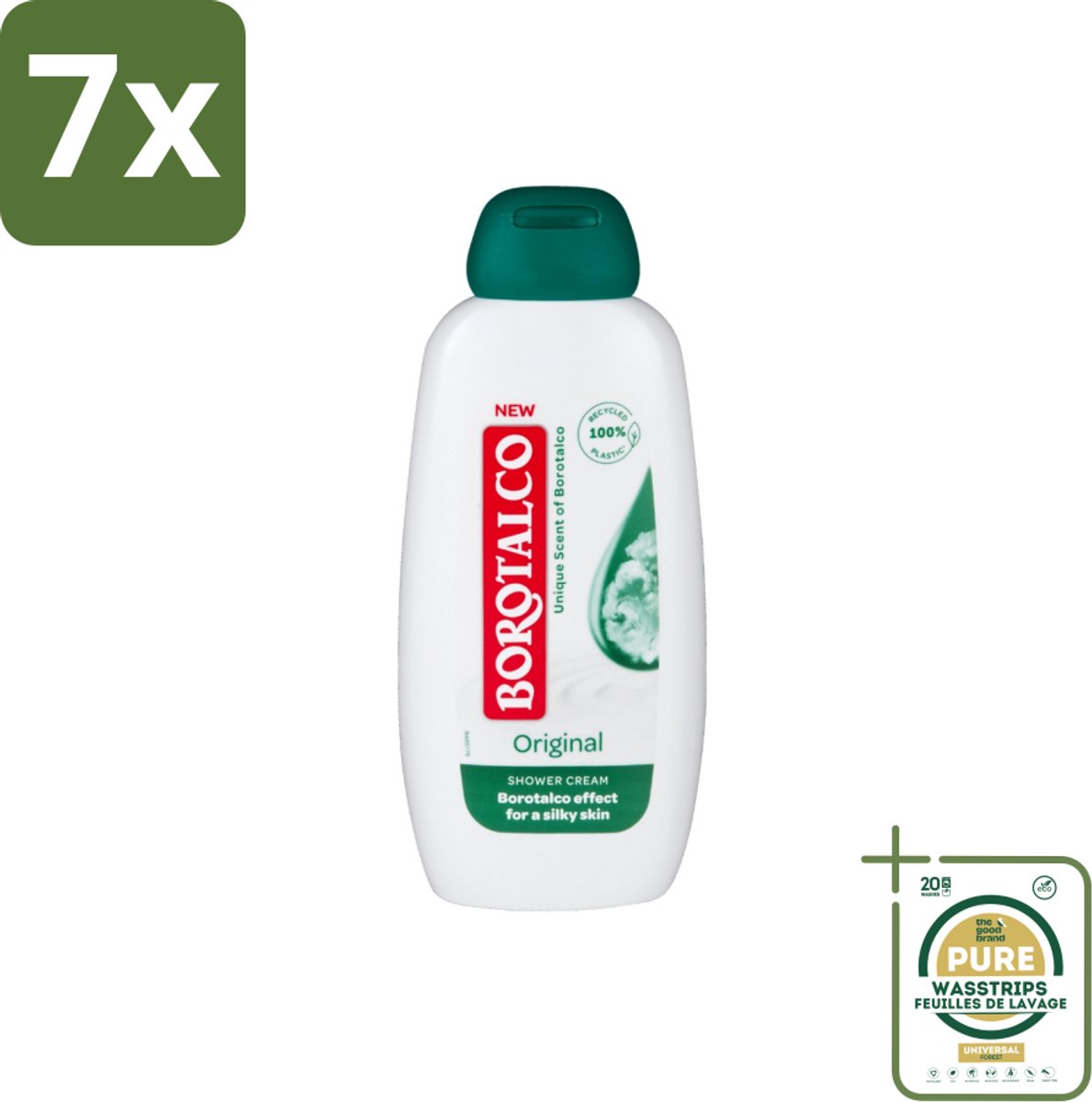 7 x Borotalco – Douchegel – Original – 250 ml - Grootverpakking - Koffiezetapparaat - Koffiezetapparaat - Koffiezetapparaat