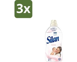 3 x Silan – Wasverzachter – Sensitive – 1144 ml - Wasverzachter - Gevoelige Huid - Hypoallergene - Huidvriendelijk - Wasgoed Zachtheid