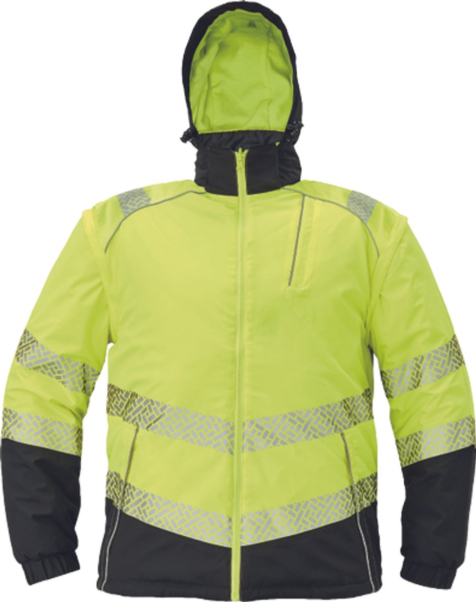 Cerva KNOXFIELD PROFI high-vis omkeerbare jas 03010542 HV Zwart