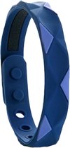 Onyx Kralenarmband met Donkerblauwe Pijlen en Roze Kraal Onyx Kralenarmband met Donkerblauwe Pijlen en Roze Kraal