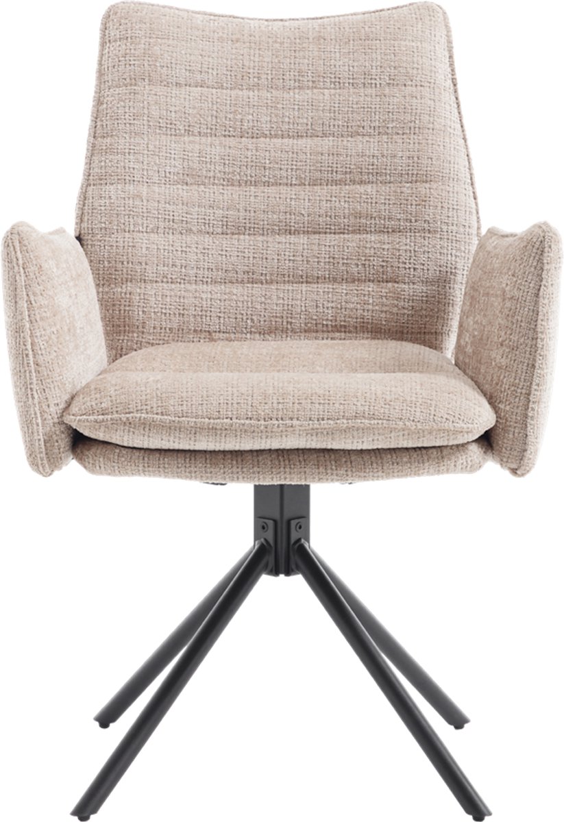 Benoa Eetkamerstoel Tim Cremona 14 Taupe - set van 2