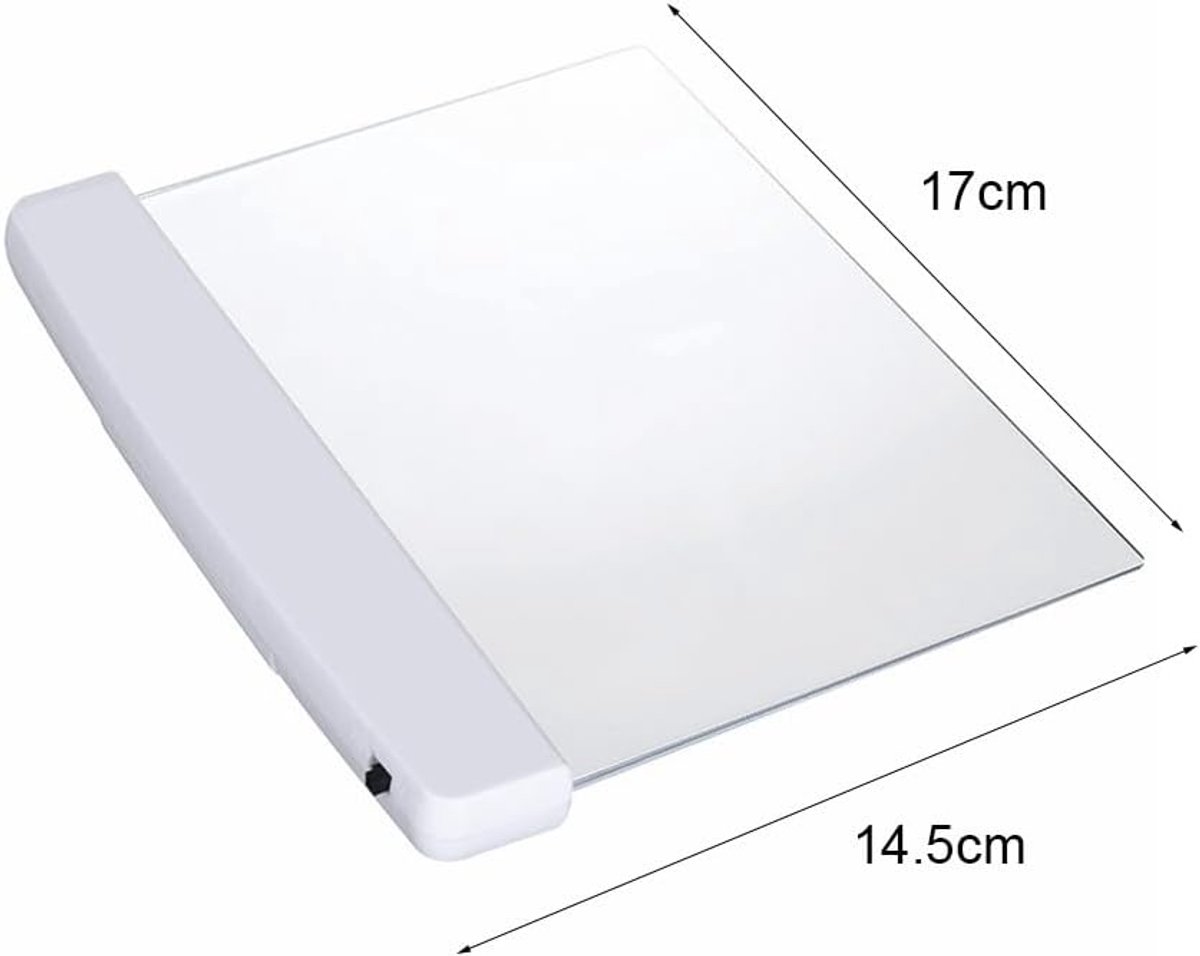 Leeslampje voor boek - leeslampje - LED Leeslampje Boek - Transparant Paneel - Warm Licht - Nachtlampje - Draagbaar - Boeklampje voor in bed - Flat Panel Reading Light - Oogbescherming - Leesplank - Reisaccessoire - Boek Accessoires — cadeau in Gadgets - foto 8