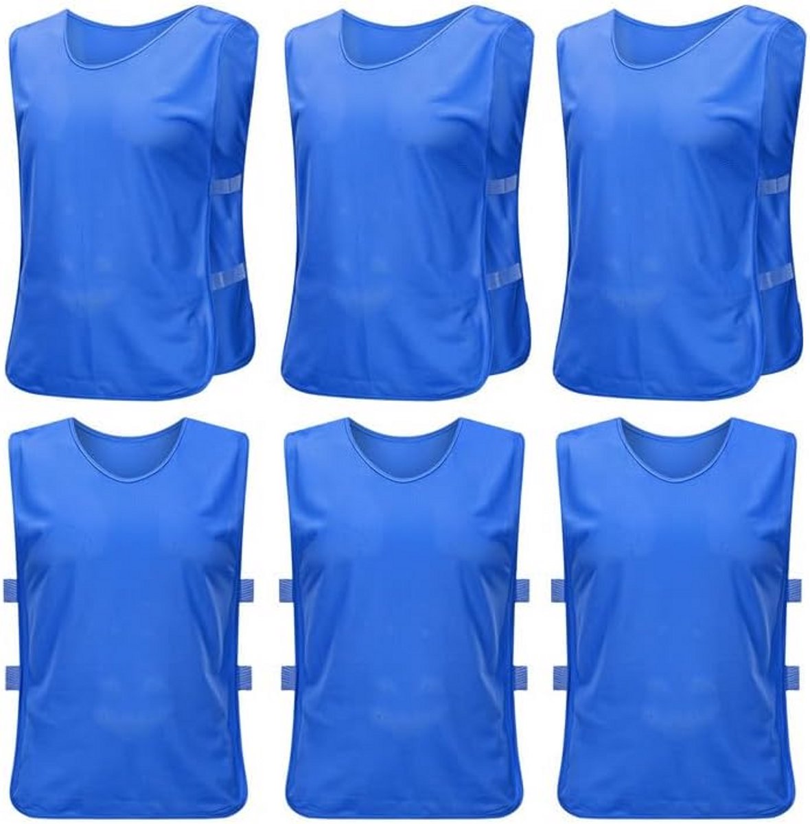 Set van 6 Kinder Sporthesjes voor Voetbal en Andere Teamsporten - Ademend en Felgekleurd