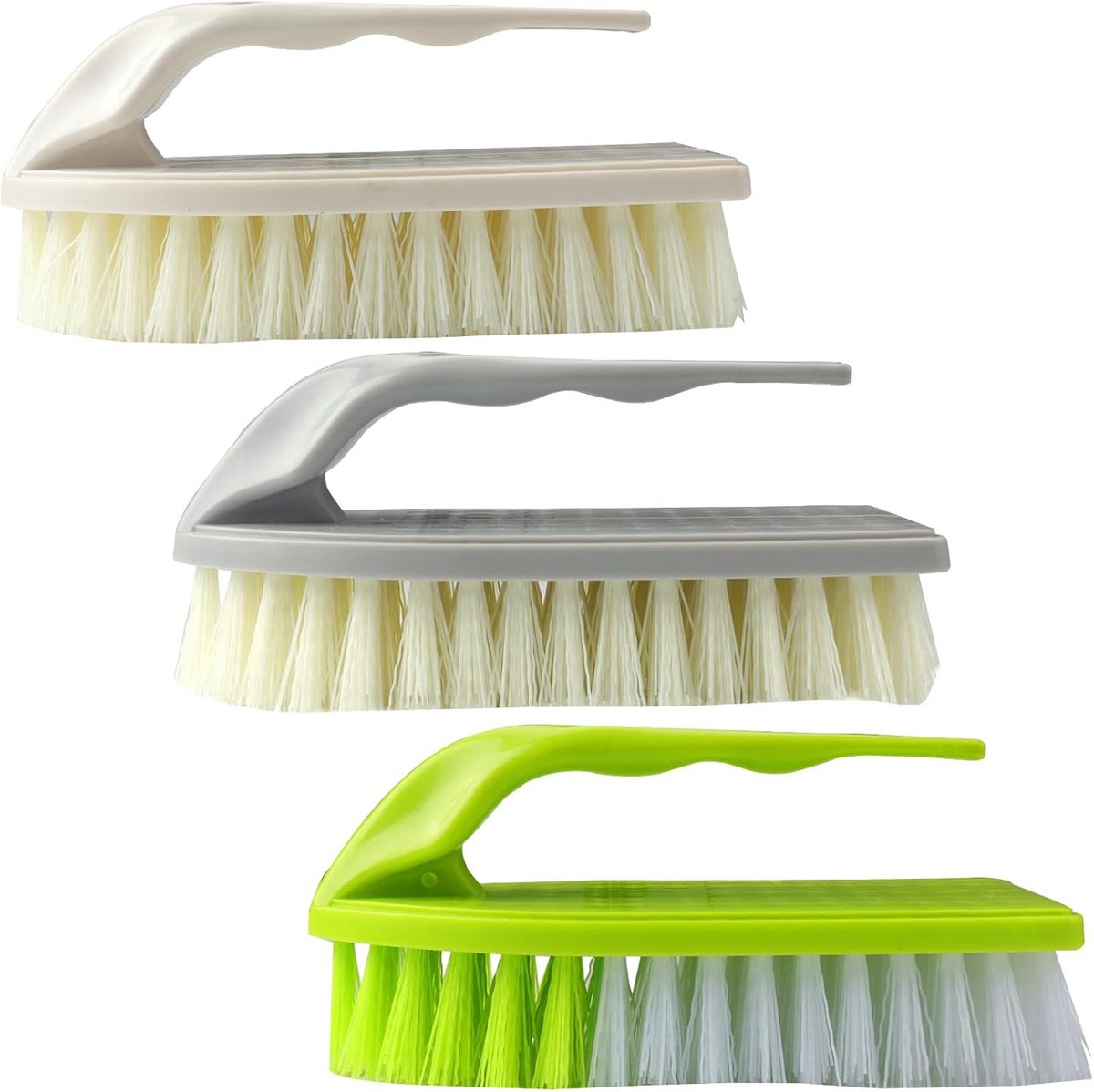 Set van 3 Krachtige Schrobborstels voor Vloer, Douche en Keukenreiniging