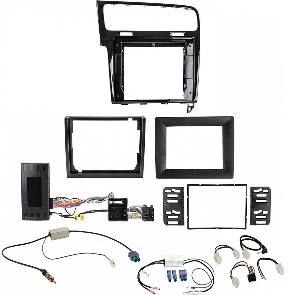 2-DIN Volkswagen 10"/9"/7" Kit VW Golf 7 2013-2020 Infoadapter/Antenne