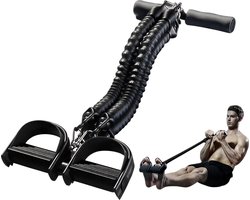 Multifunctionele Fitness Tensioner met Pedalen - Weerstand Apparaat voor Thuis Training - Spiertrainer voor Rug, Buik en Core Oefeningen