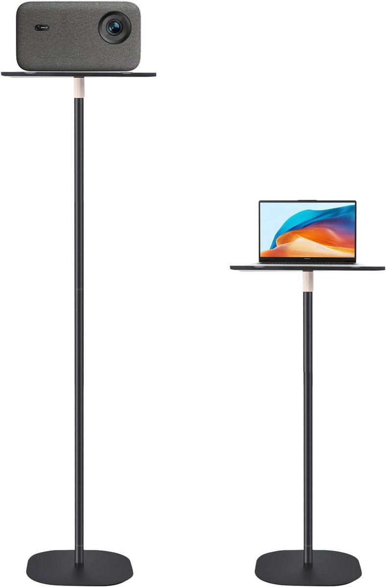 Projectorstand Verstelbaar en Draaibaar (40-155 cm) voor Presentatie en Home Cinema