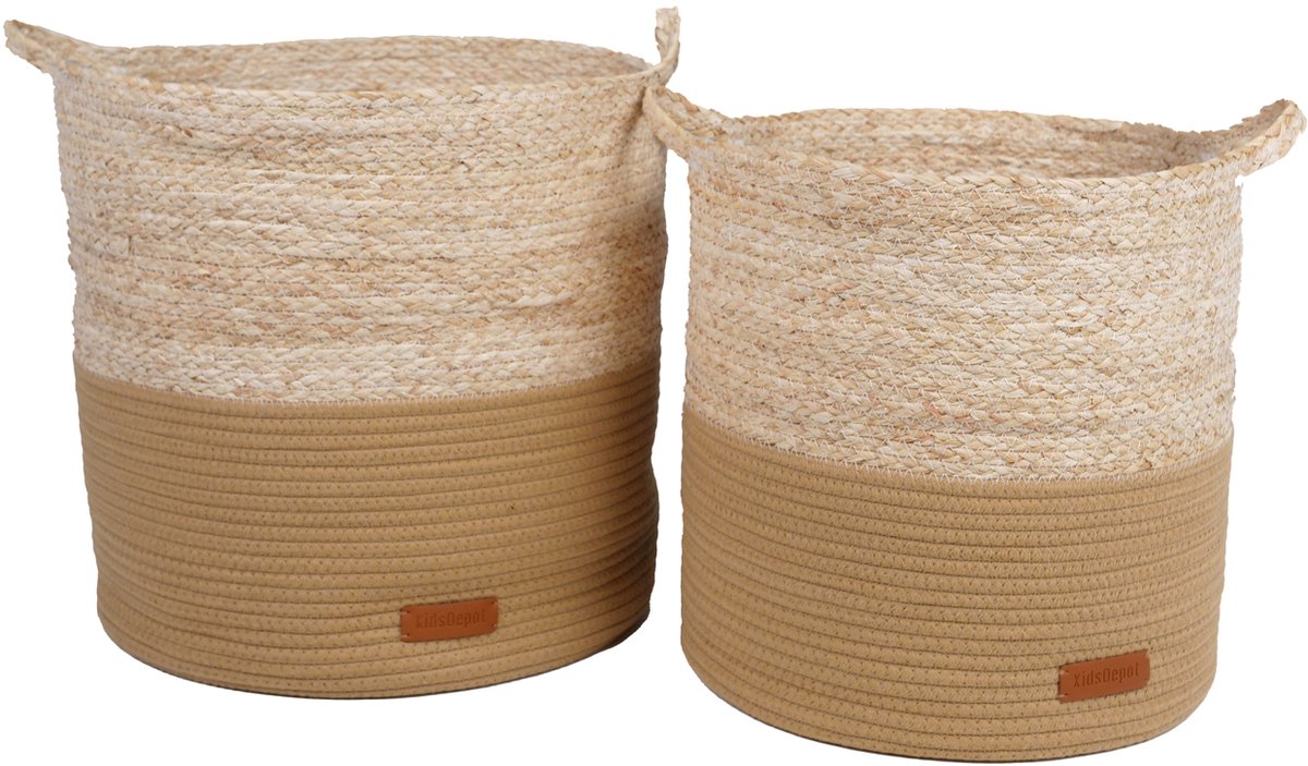 KidsDepot Kuno Mand - Set Van 2 - Natural/Oker