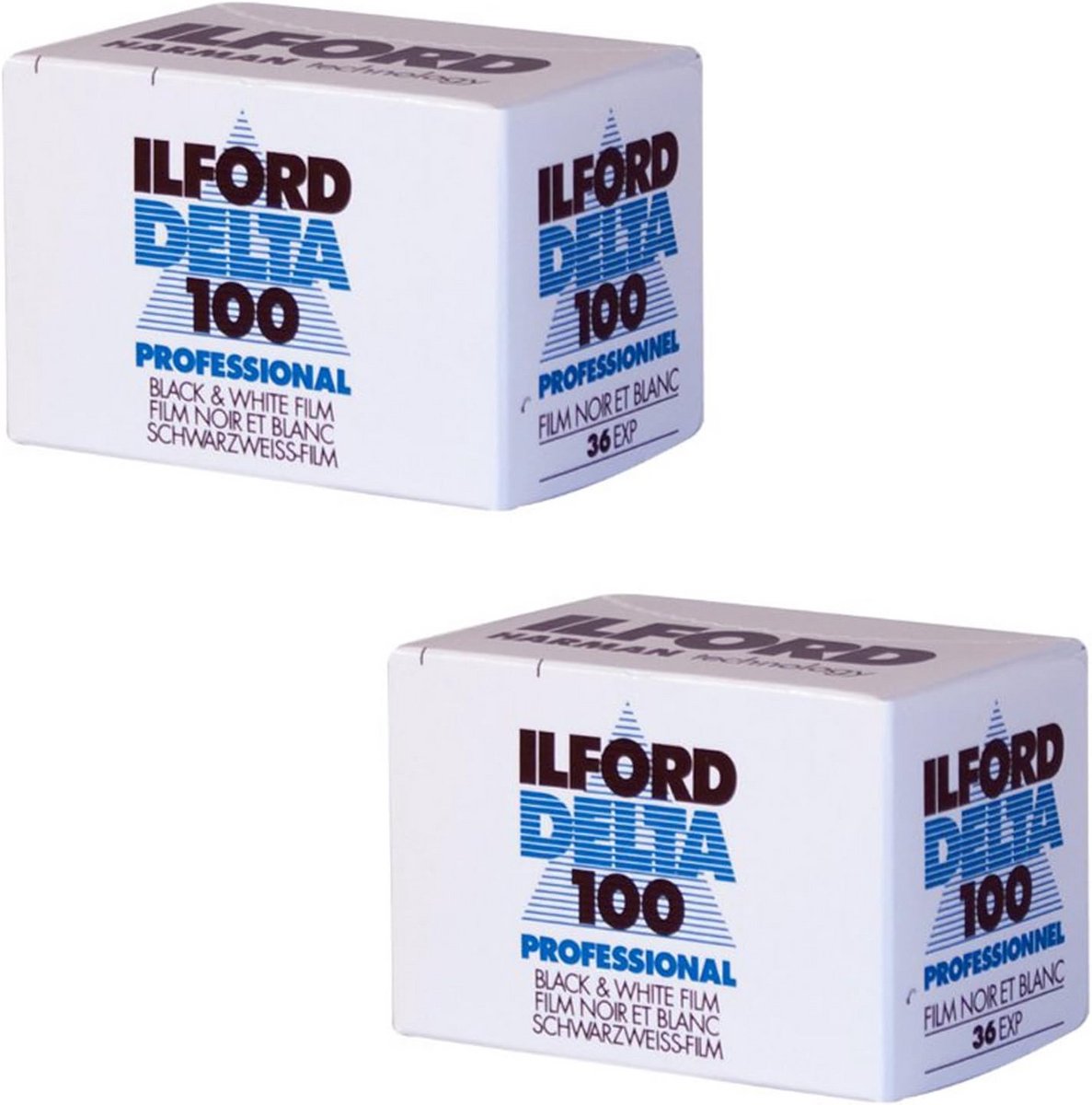 Zwart-wit Film 100 ISO 35mm - 2 Rollen, 36 Opnamen - Professionele Kwaliteit