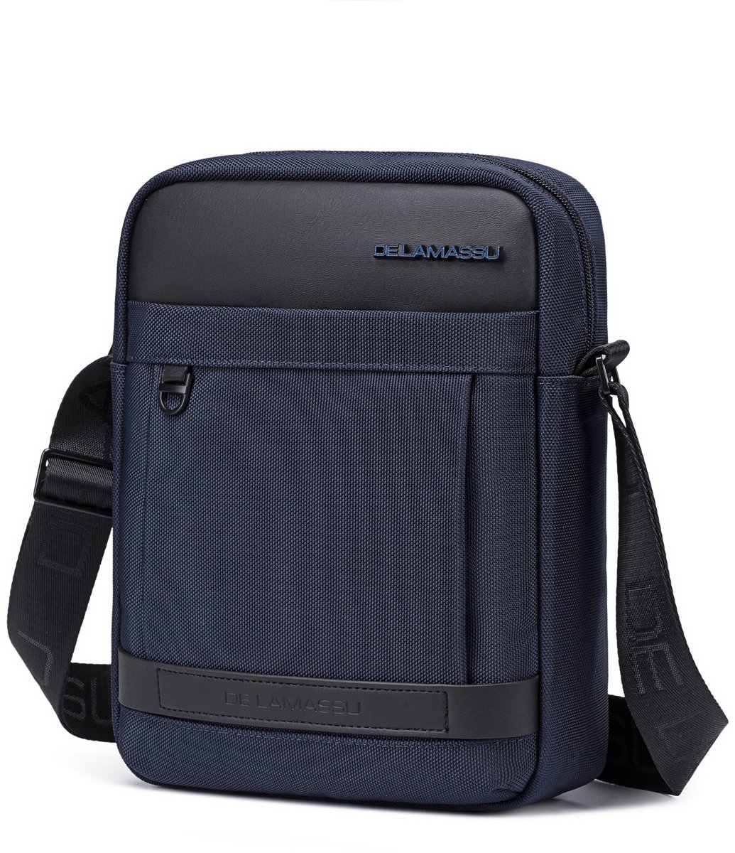 DE LAMASSU®( Dominic) Schoudertas & Crossbody – Lichtgewicht – Waterafstotend – Met Tablet Vak tot 9,7 Inch – Unisex Business Tas