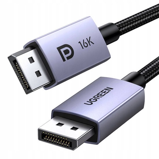 Câble DisplayPort 2.1 Ugreen DP118 2 m - Grijs