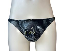 LekkerStout Slim Fit String - Zwart - Sexy Herenondergoed | M | ( LS112 )