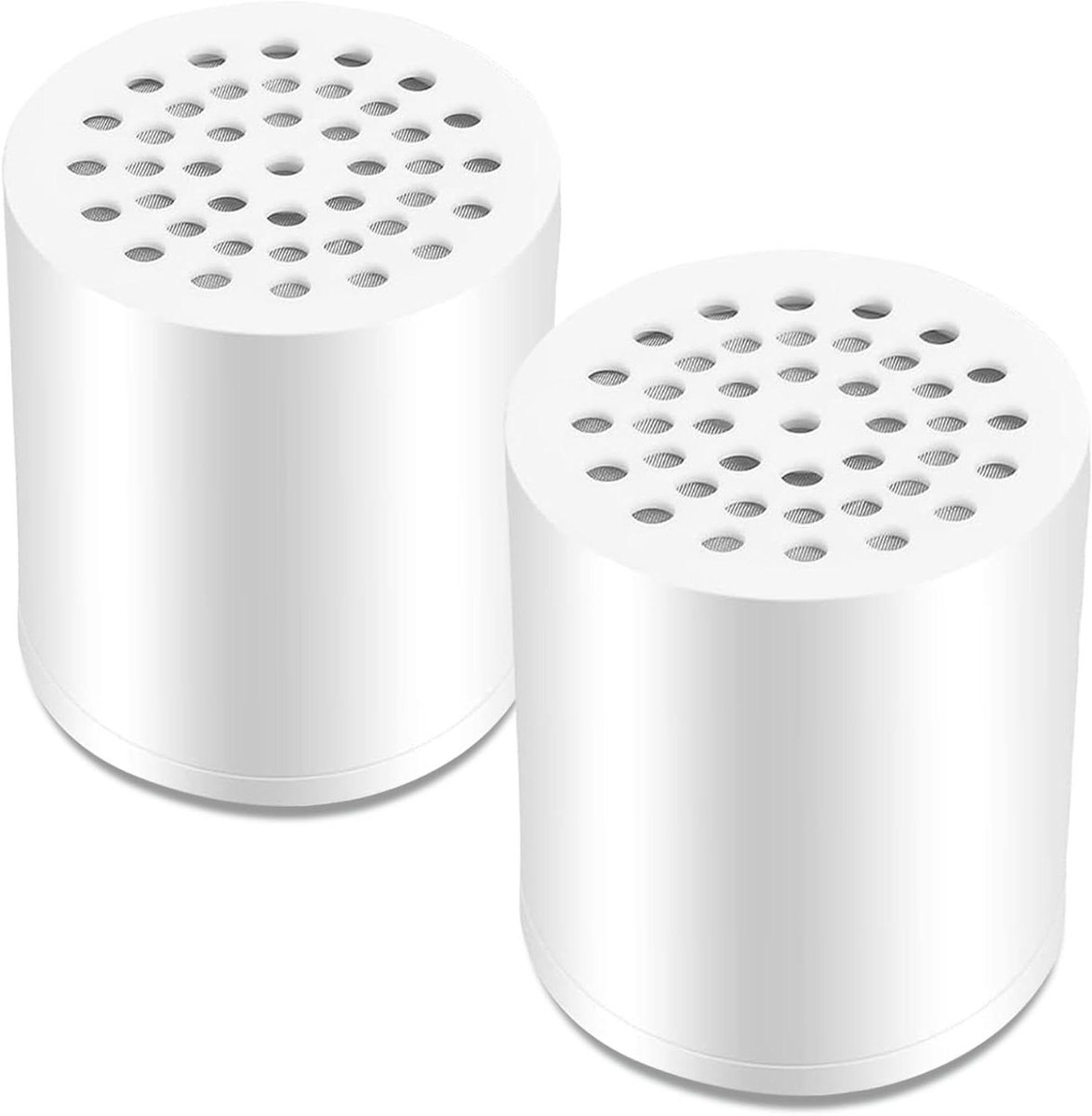CSGoods - Douchefilter voor hard water, 2 stuks, verwijdert kalk en chloor, waterontharder, gezondheid van huid en haar