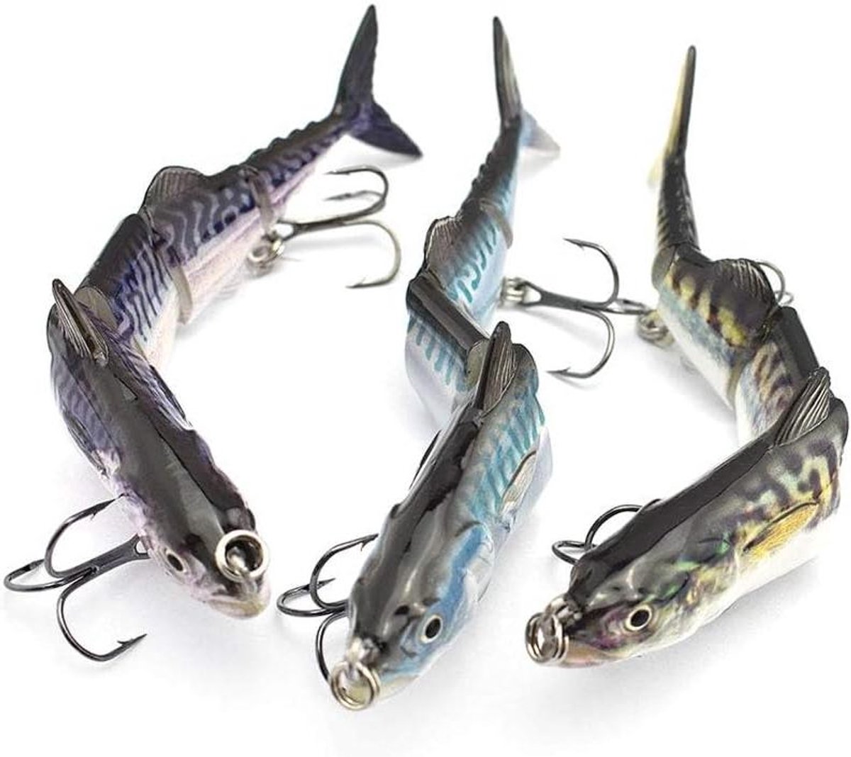 CSGoods - Tonijn Lokken 4 Segment Swimbait Zoutwater Zoetwater Vissen - Duurzame Dreggen - Zinkend - Hengelsport Kit 1
