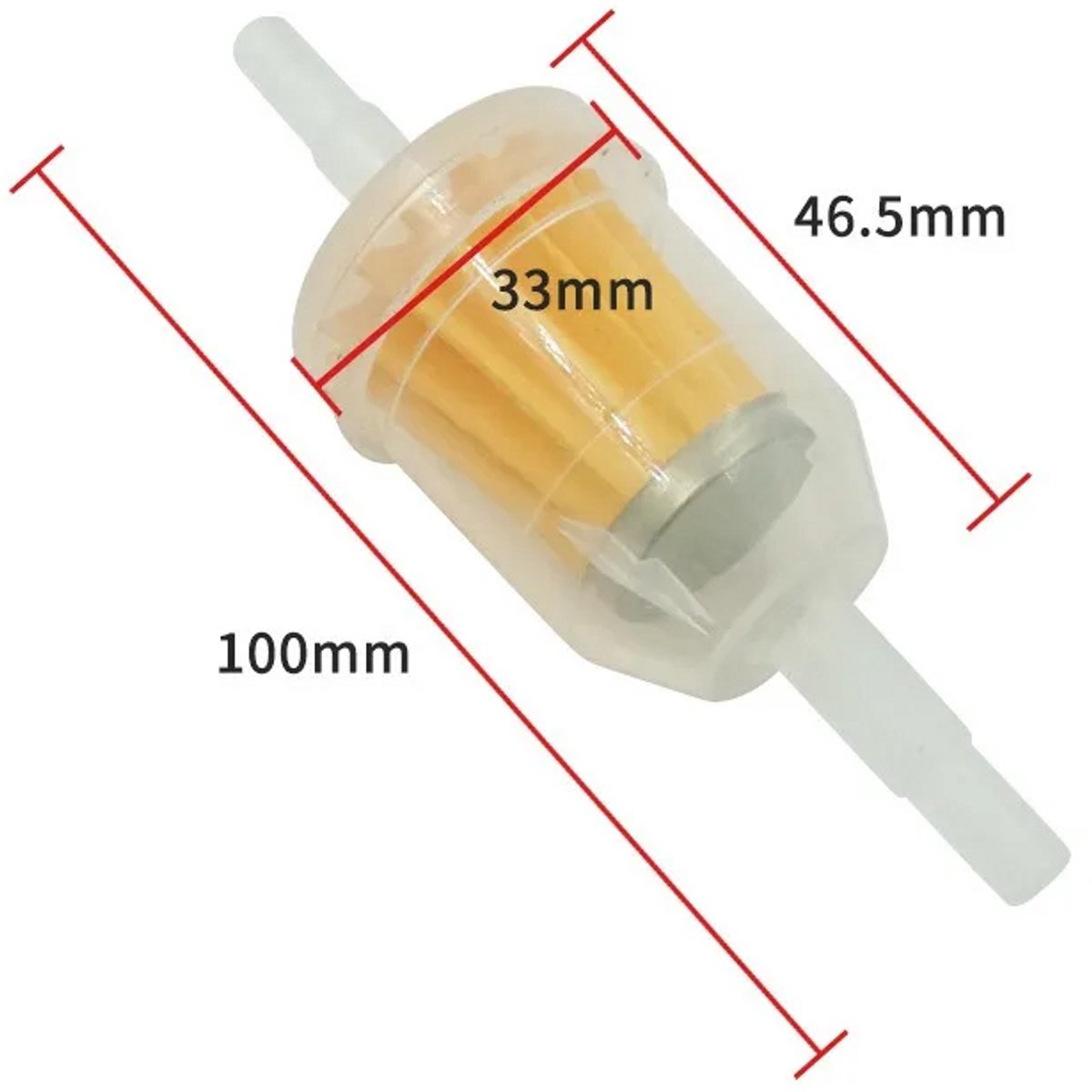 Carpoint Benzine Filter voor Brandstofleiding 6 tot 8mm In-Line Universeel