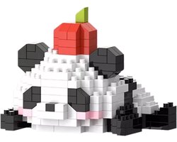 Panda – Kers - Nano Blocks - Bouwset – 192 Stukjes DIY Mini Bouwstenen - Blokken - Speelgoed - BRICKY