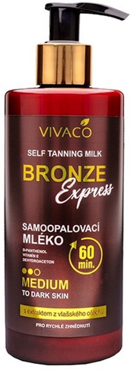 Luxury Shimmer Body milk -Medium - zelfbruining geeft de huid een mooie gebruinde teint, egaliseert de kleur en versterkt de bronzen glans