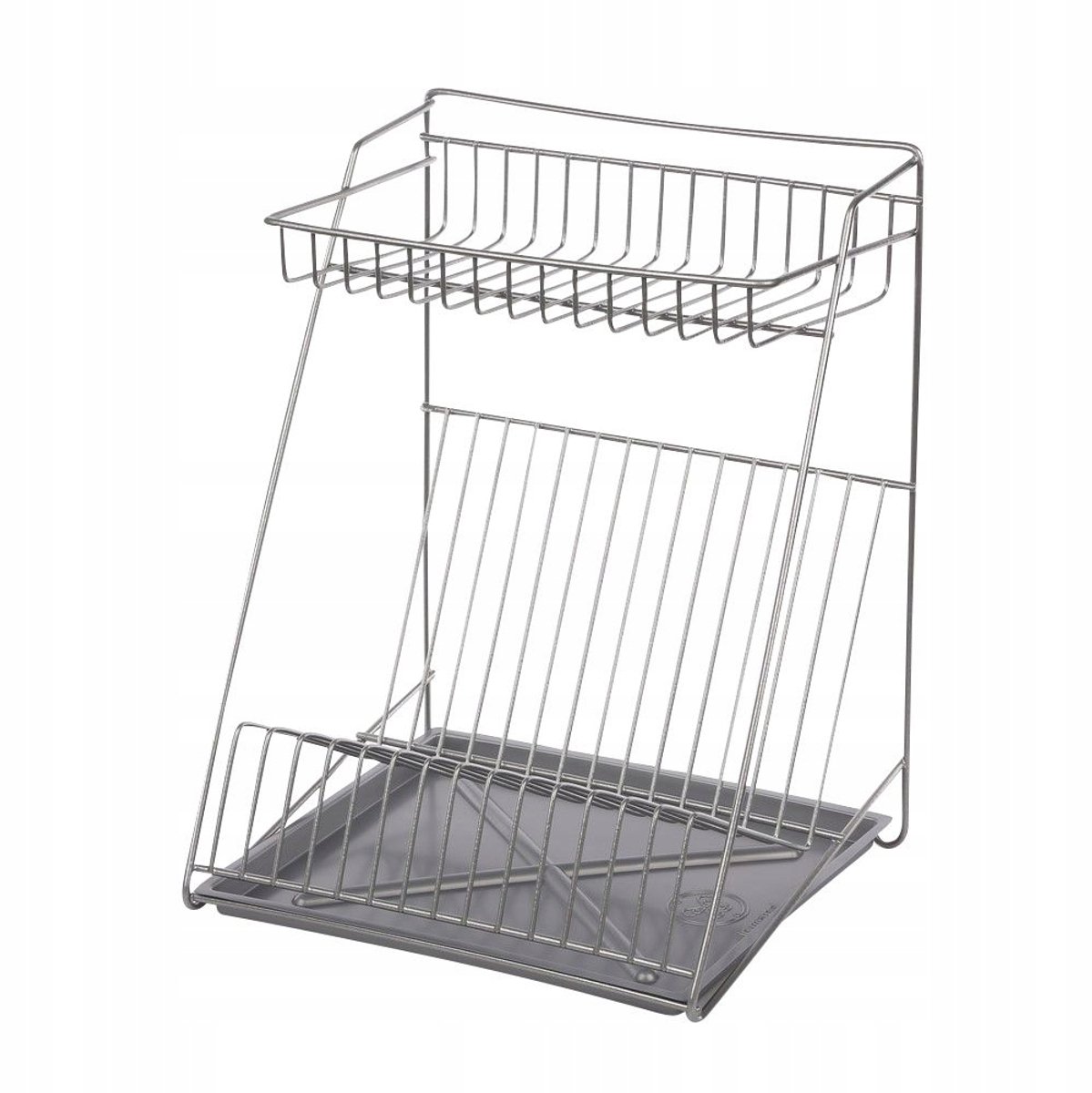 Metpol 2-Laags Afdruiprek 30cm Grijs - Keuken Organizer
