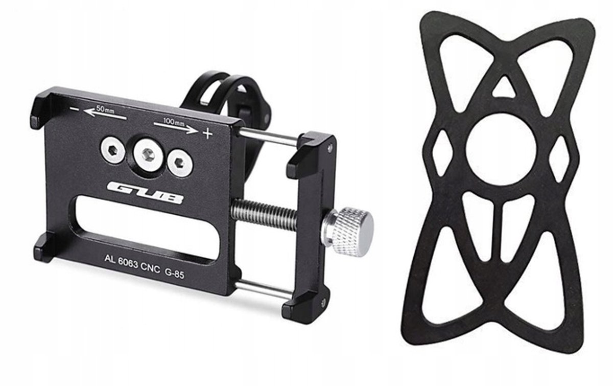GUB Aluminium Fiets Telefoonhouder GUB-85 met Montagekit