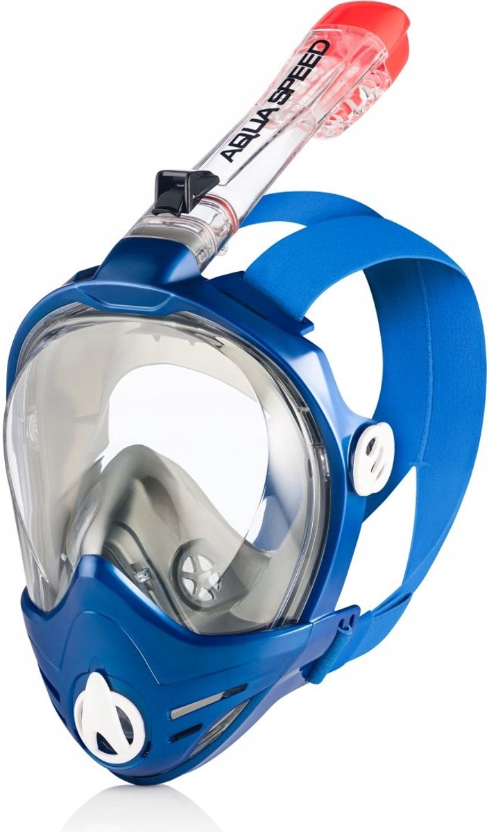 Volledig Gezicht Duikmasker Snorkelmasker Anti-condens S/M Blauw