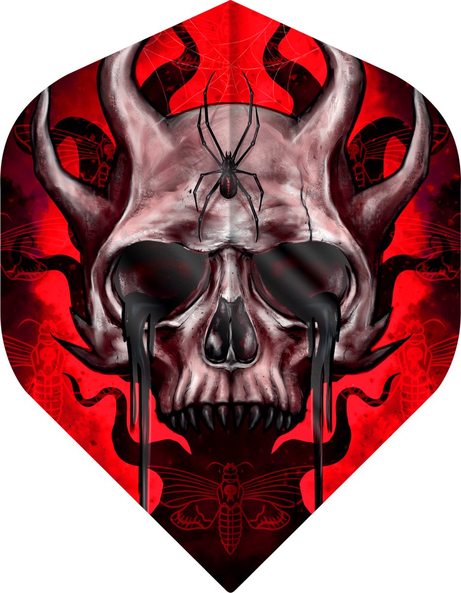 Designa Horror Show - Horned Skull NO2 - Dart Flights