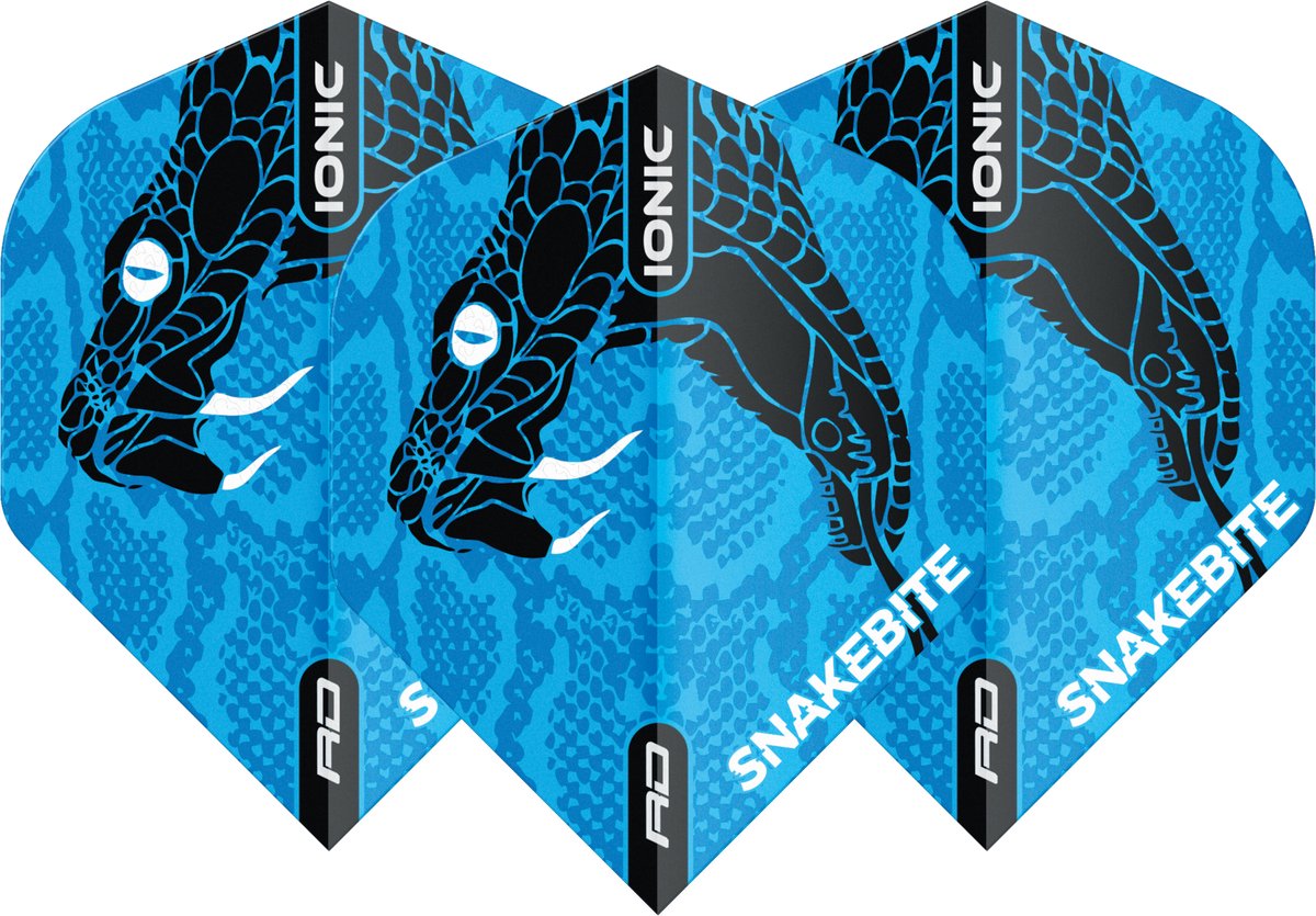 Red Dragon Peter Wright Hardcore Ionic Snakebite Blue Head - Dart Flights