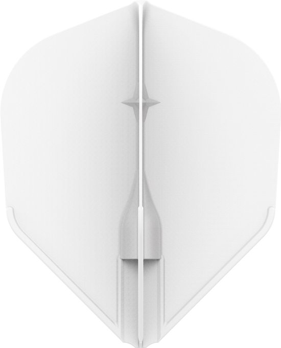 L-Style Champagne Flight EZ L3 Shape White - Dart Flights van Merkloos — afbeelding 3