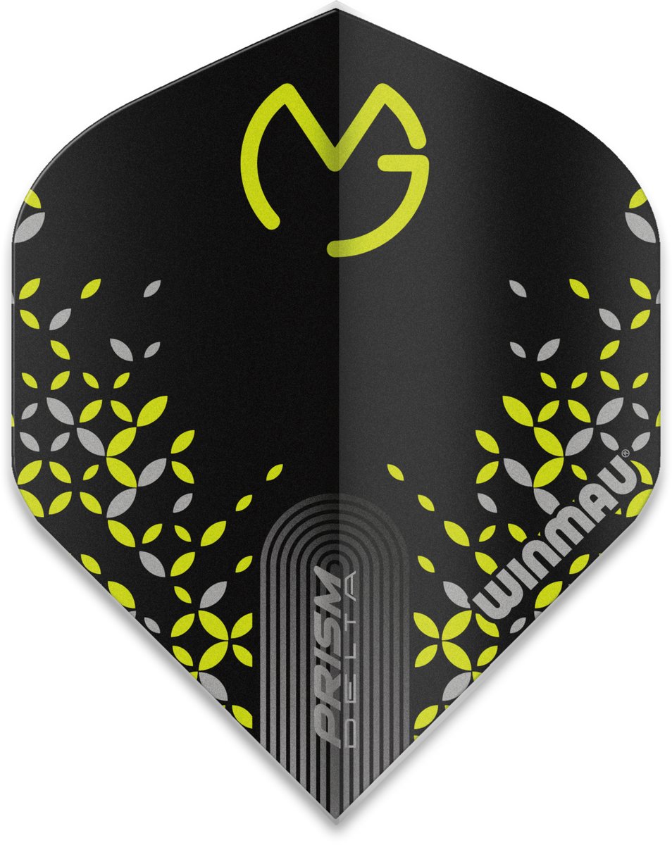 Winmau Michael van Gerwen Prism Delta Black/Green - Dart Flights