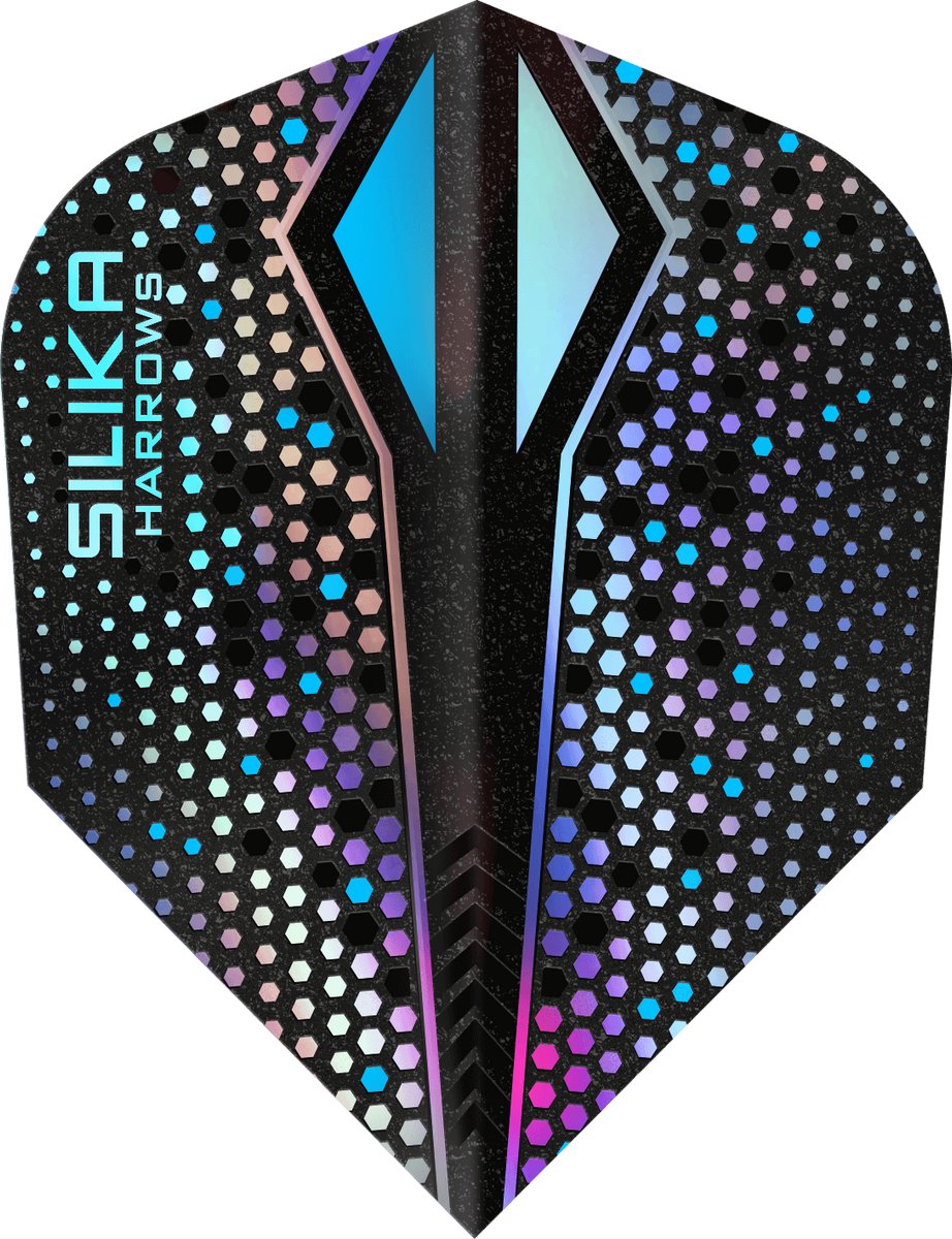 Harrows Silika X Color Shift Silver NO6 Tough Crystalline Coated - Dart Flights