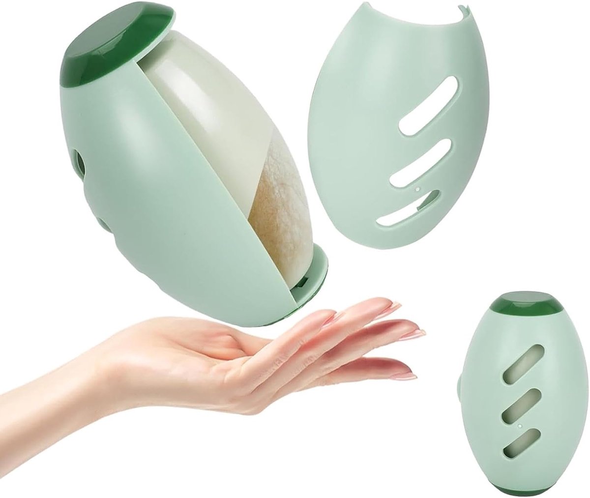 Herbruikbare pluisroller - wasbare kleverige gelpluisroller - groene draagbare dierenhaarverwijderaar - pluisrol - herbruikbare sticky lint roller voor kleding - dierenharen - huis - huishoudelijke schoonmaakaccessoires