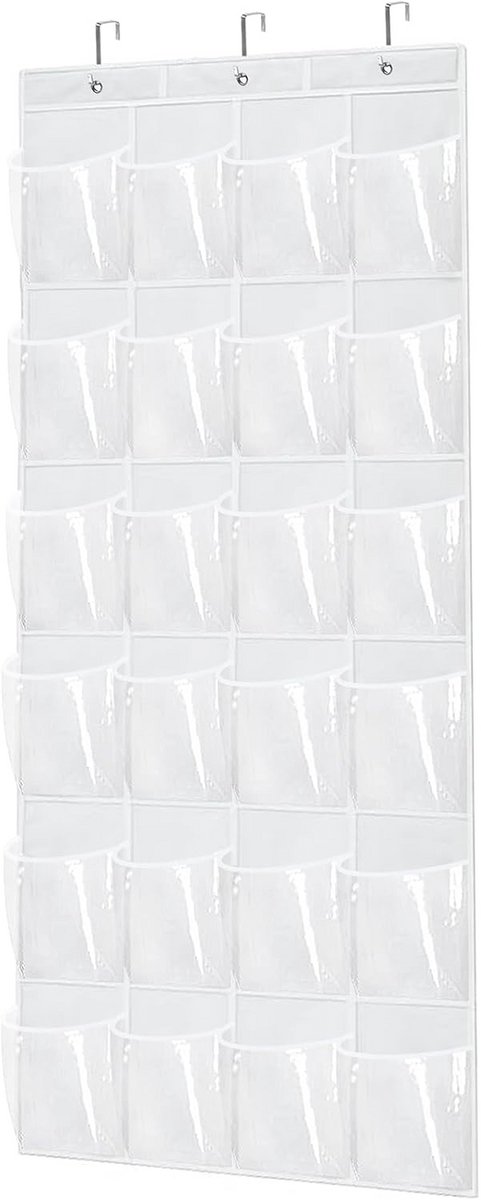24 Pocket Over Deur Organizer voor Schoenen en Meer